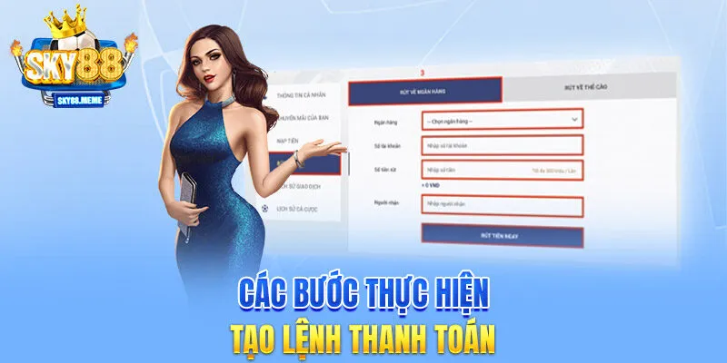 Các bước thực hiện tạo lệnh thanh toán